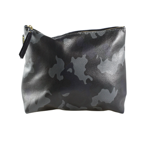 Stewart Camo Leather Pouch