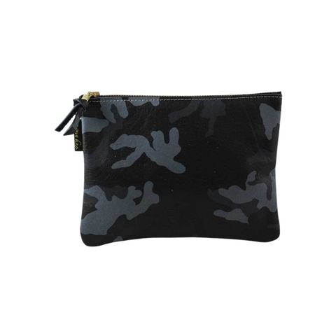 Monroe Camo Leather Pouch