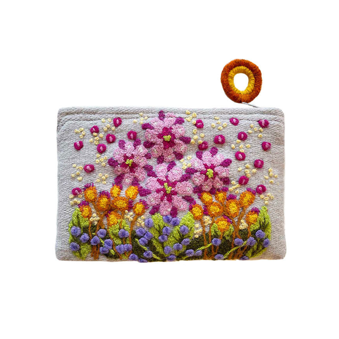 Hand-Embroidered Bag - Freshwater