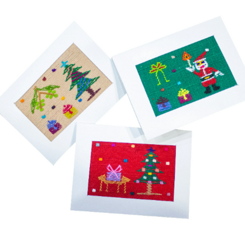 Guatemalan Handwoven Christmas Notecard