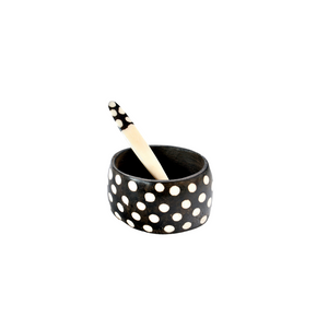 Kenyan Bone Salt Dish + Spoon