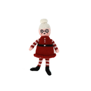 Handknit Mrs. Claus Ornament