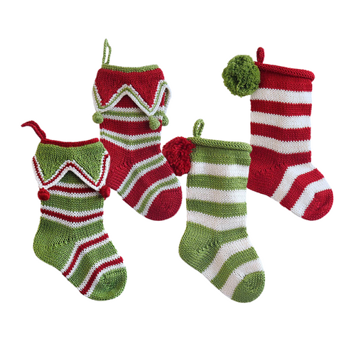 Handknit Mini Stocking - Assorted Designs