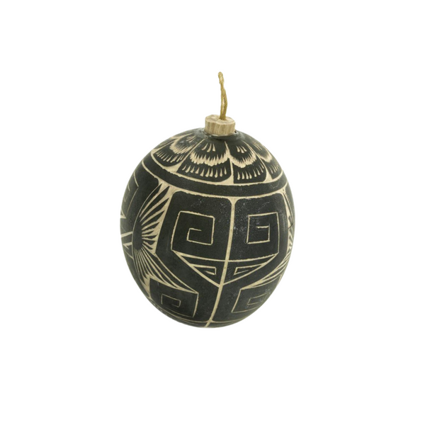 Nativa Hand-Carved Gourd Ornament