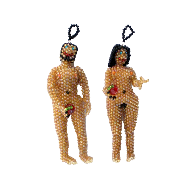 Beaded Adam & Eve Ornaments