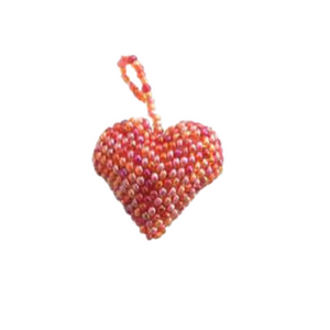 Beaded Heart Ornaments