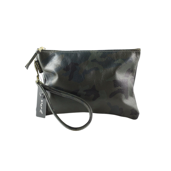 Carter Everyday Camo Leather Wristlet/Pouch