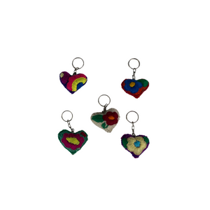 Nativa Handmade Corazon (Heart) Keyring - Assorted