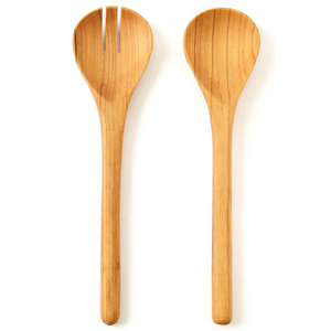 Kenyan Olivewood Simple Salad Servers