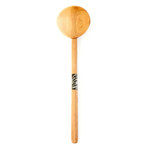 Kenyan Olivewood + Bone Lollipop Cooking Spoon