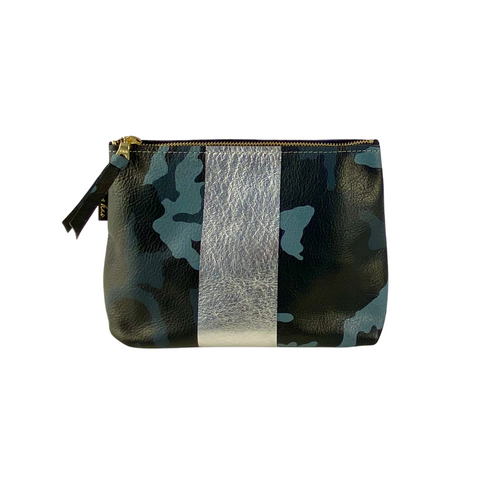 Martin Striped Leather Pouch
