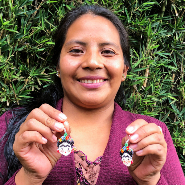 Guatemalan Beaded Frida Earrings
