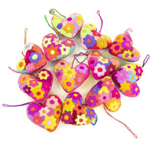 Nativa Handmade Corazon (Heart) Ornament - Assorted Colors
