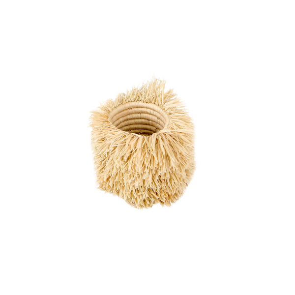 Fringed Bomba Brush Cup - Natural