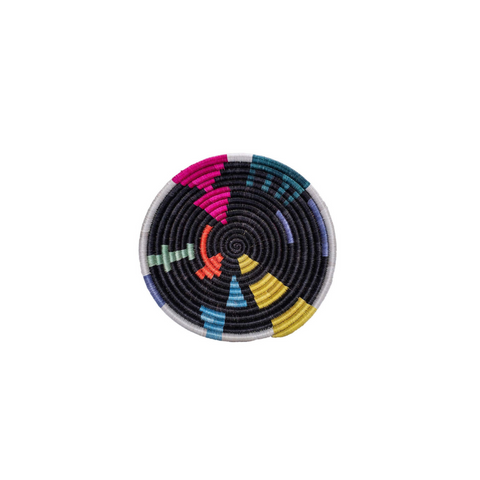 Small Basket - Mtoto Black + Neon