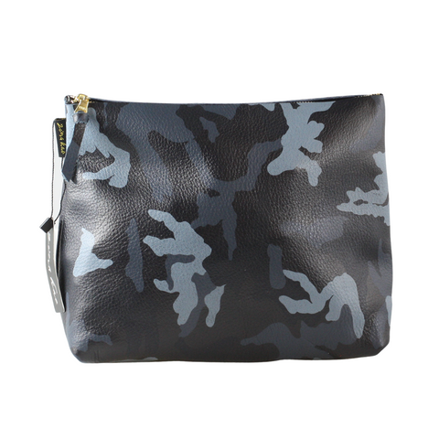 Stewart Camo Leather Pouch