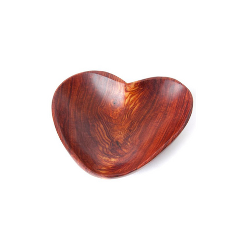Zambezi Teak Rustic Heart Dish - Large