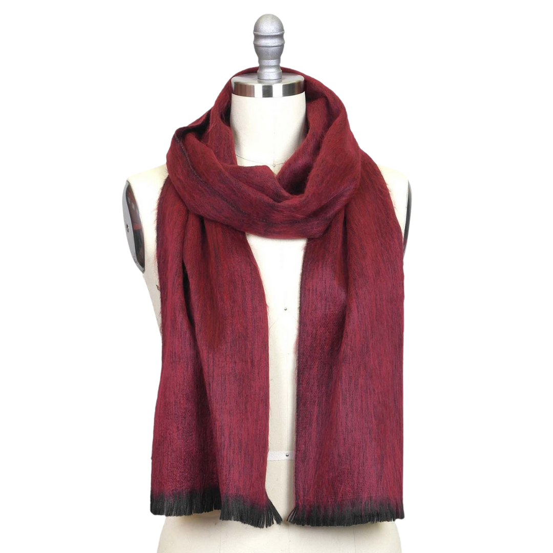 Alpaca Fringed Scarf