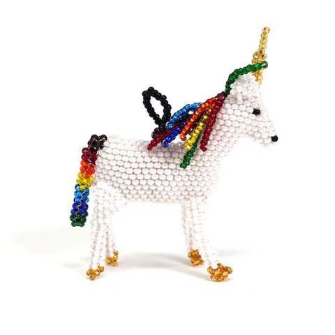 Beaded Unicorn Ornament