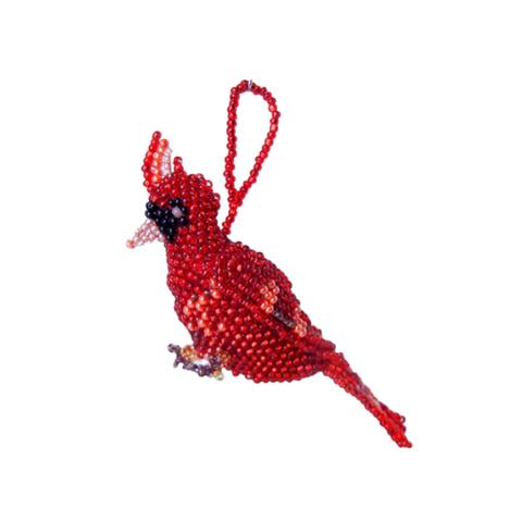 Beaded Cardinal Ornament
