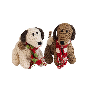 Handmade Spotted Dog Ornament - Assorted Colors