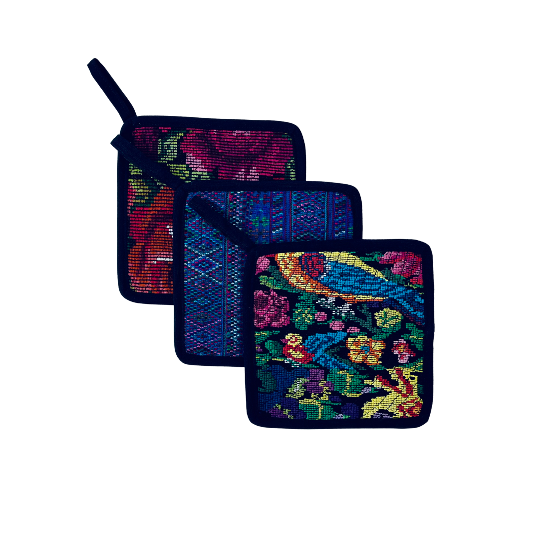 Guatemalan Handwoven Huipil + Corte Pot Holder