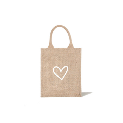 Reusable Gift Bag Tote - Small - Heart