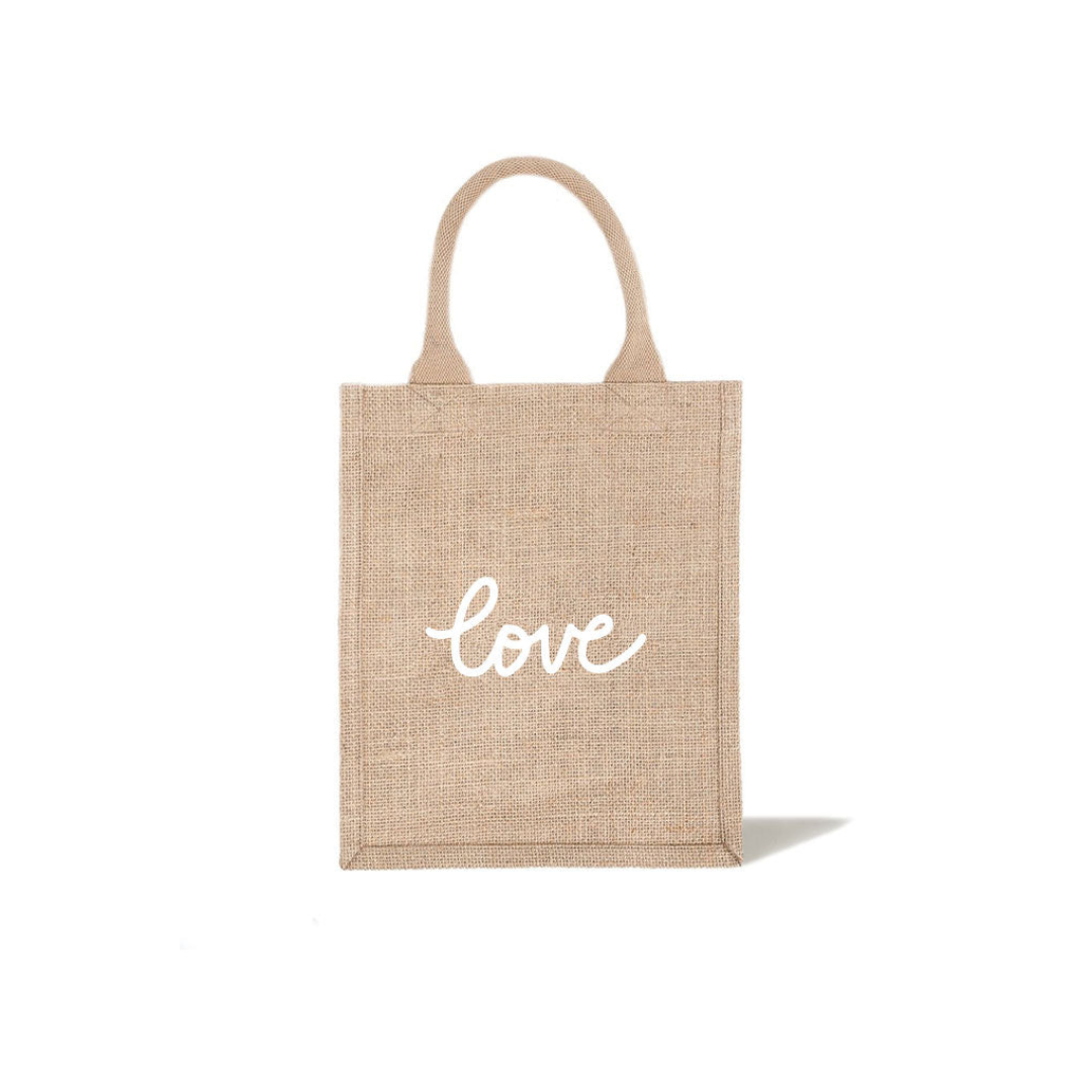 Reusable Gift Bag Tote - Medium - Love