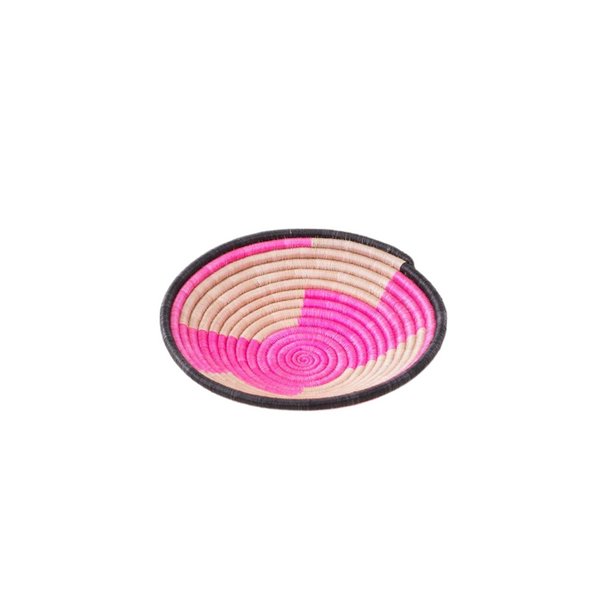 Mini Plateau Basket - Geo Pink + Natural