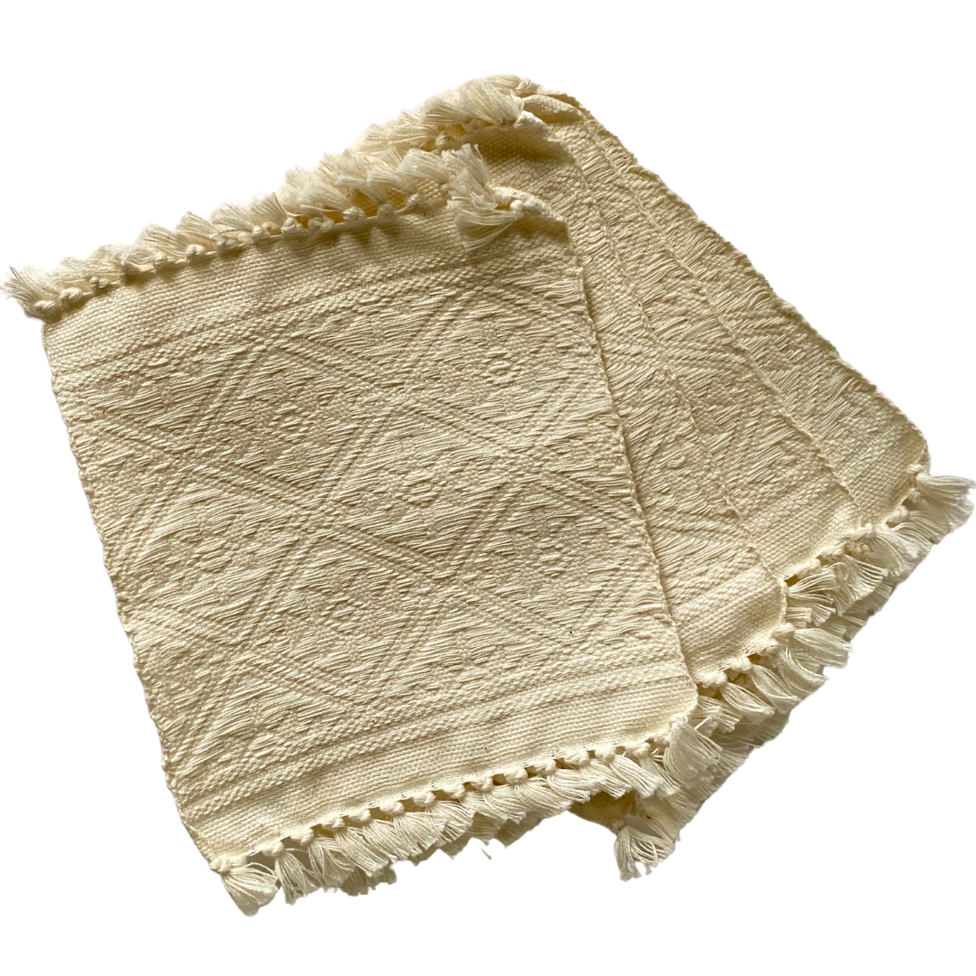 Guatemalan Handwoven Cocktail Napkins - Set of Four