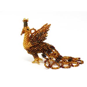 Beaded Peacock Ornament