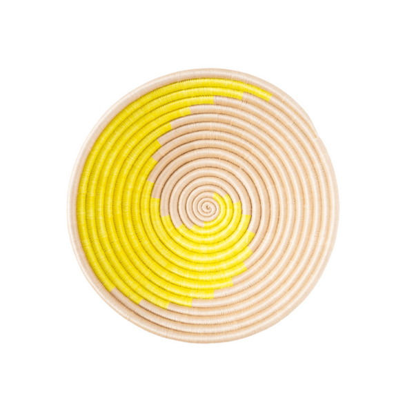Plateau Basket - Swirl Citron + Natural