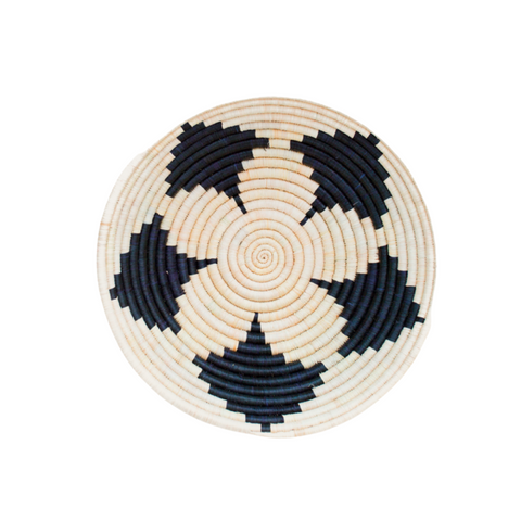 Plateau Basket - Petal Natural + Black
