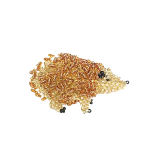 Beaded Porcupine Ornament